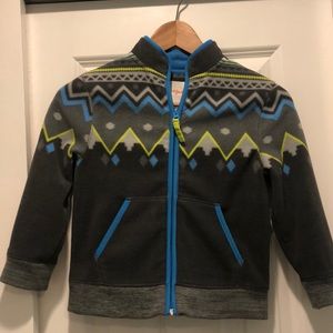 Cat & Jack gray fleece coat.